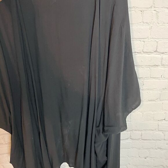 Davi & Dani Black Half Sleeve Cardigan Size 2XL - Picture 6 of 7